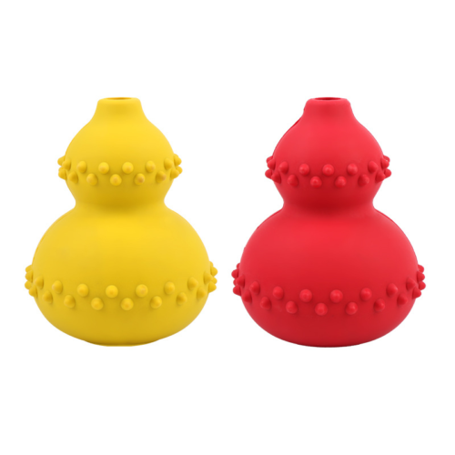Durable Natural Rubber Dog Chew Toy with Treat Dispenser