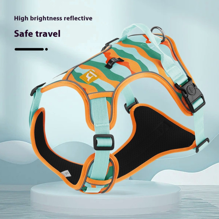 Adjustable Reflective Dog Harness with Handle – Chest & Back Support - Image 11