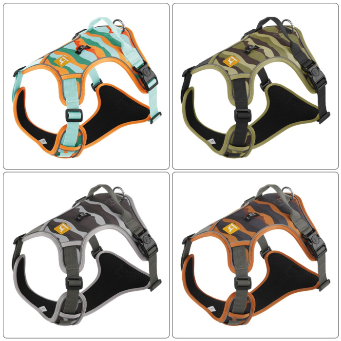 Adjustable Reflective Dog Harness with Handle – Chest & Back Support - Image 7