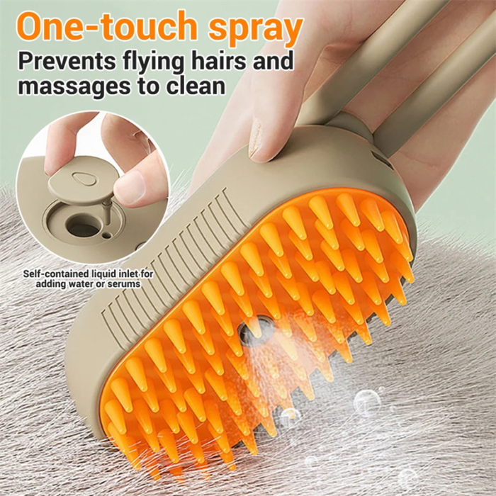 3-in-1 Electric Spray Massage Cat & Dog Grooming Brush - Image 3