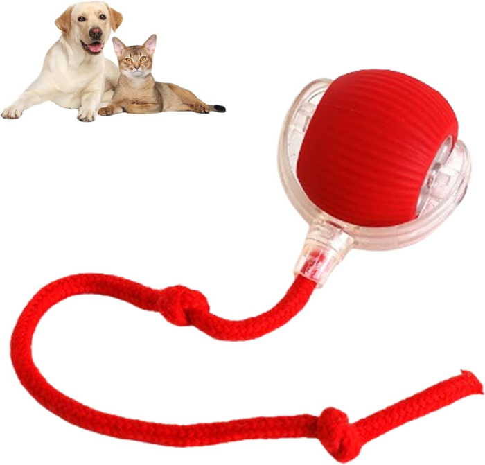 Interactive Rolling Smart Ball – 360° Rechargeable Pet Toy - Image 2