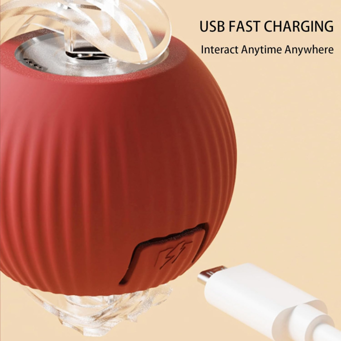 Interactive Rolling Smart Ball – 360° Rechargeable Pet Toy - Image 5
