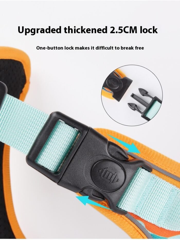 Adjustable Reflective Dog Harness with Handle – Chest & Back Support - Image 16