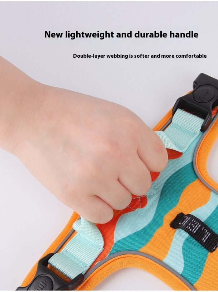 Adjustable Reflective Dog Harness with Handle – Chest & Back Support - Image 17